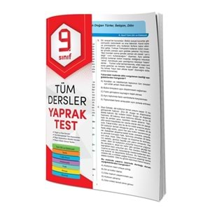 9. Sınıf Tüm Dersler Yaprak Test /4 Element