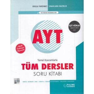 Palme Yks Ayt Tüm Dersler Soru Kitabı (Eşit Ağırlık) *Yeni*