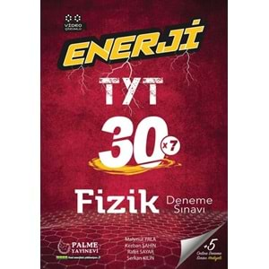 Palme Yks Tyt Enerji Fizik 30 Deneme Sınavı Video Çözümlü *Yeni*