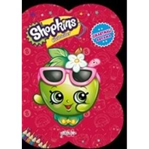 Shopkins Cicibiciler - Kırmızı Çıkartmalı Boyama