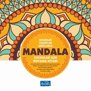 Mandala - Çocuklar İçin Boyama Sarı Kitap