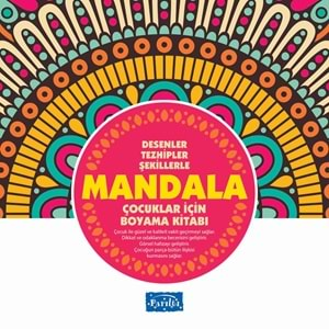 Mandala - Çocuklar İçin Boyama Pembe Kitap