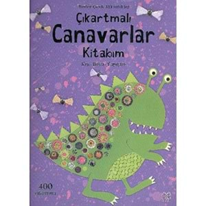 Çıkartmalı Canavar Kitabım Kes - Boya - Yapıştır