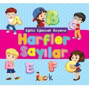 Harfler Sayılar Eğitici Eğlenceli Boyama