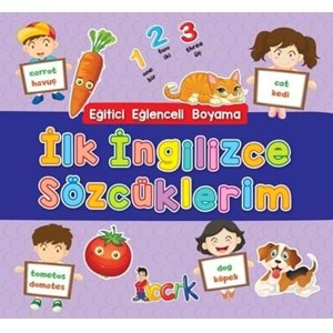 İlk İngilizce Sözcüklerim Eğitici Eğlenceli Boyama