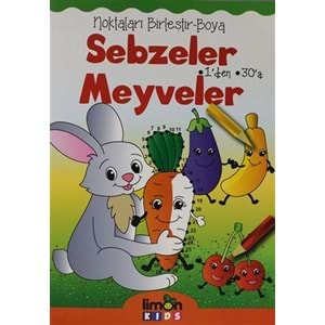 Noktaları Birleştir Boya - Sebzeler Meyveler