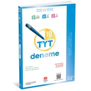 Üç Dört Beş TYT Matematik Çözümlü 10 Deneme (Yeni) 2025