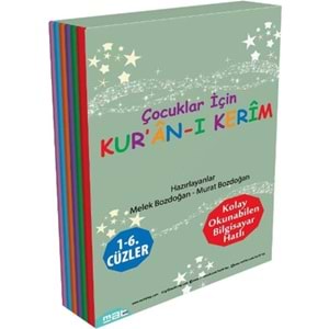 Çocuklar İçin Kur'an-ı Kerim 1-6. Cüzler (6 Kitaplık Set)