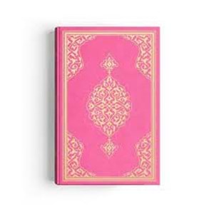 2 RENKLİ PEMBE RAHLE BOY KUR'AN-I KERİM