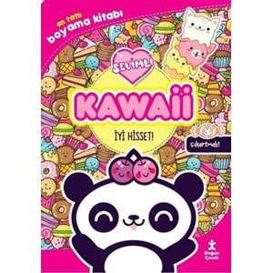 Kawaii İyi Hisset! En Tatlı Çıkartmalı Boyama Kitabı