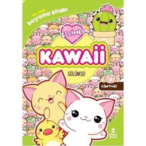 Kawaii Gülümse - En Tatlı Çıkartmalı Boyama Kitabı