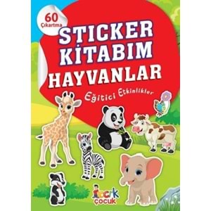 Sticker Kitabım - Hayvanlar - Eğitici Etkinlikler - 60 Çıkartma