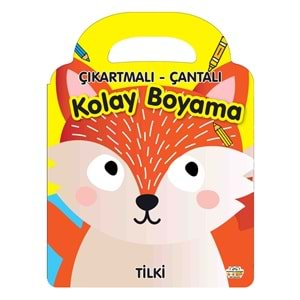 TİLKİ - ÇIKARTMALI-ÇANTALI KOLAY BOYAMA