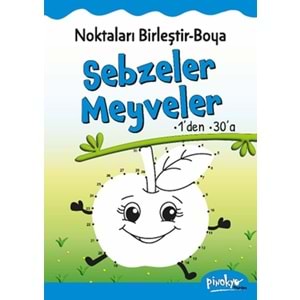Noktaları Birleştir Boya Sebzeler Meyveler 1den 30a