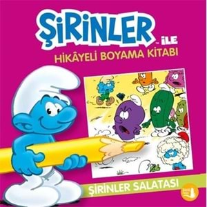 Şirinler Salatası - Şirinler İle Hikayeli Boyama Kitabı