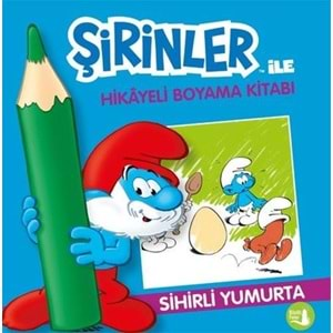 Sihirli Yumurta-Şirinler İle Hikayeli Boyama Kitabı