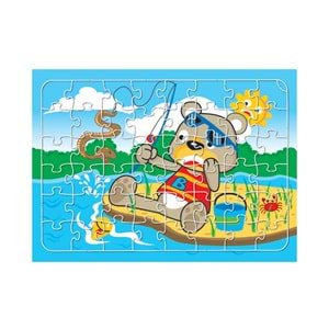 Redka Ahşap Puzzle 30x40 cm. Balıkçı Ayı