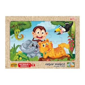 Redka Ahşap Puzzle 24X34 Cm. Hayvanlar 1