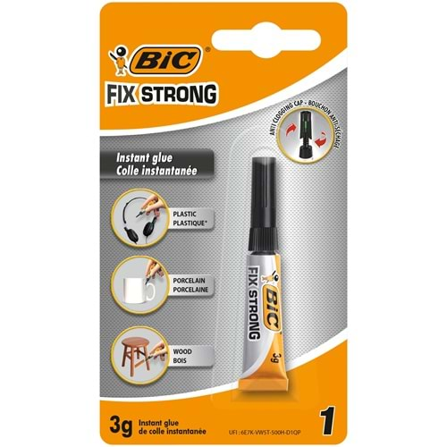 Bic Japon Yapıştırıcısı Fıx Strong Süper Güçlü 3 Gr 1 Li Blister