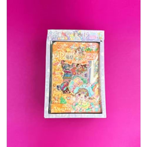 Paket İçinde 12 Adet Şeffaf Plastik Sevimli Kız Etiket x12