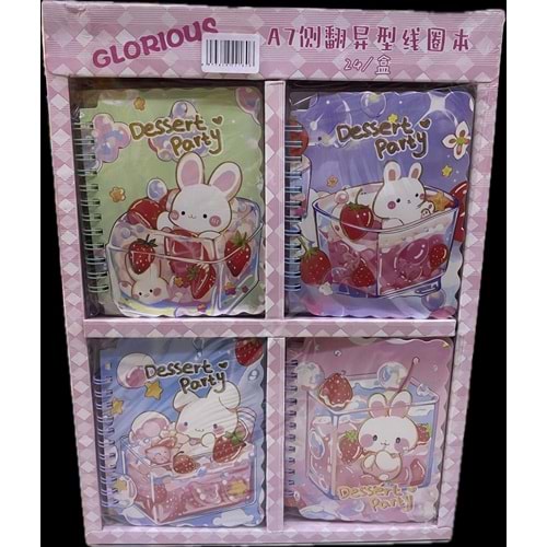 Spiralli Bloknot Rabbit Pkt 24 Lü