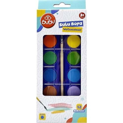 Bu-Bu Sulu Boya 12 Renk BUBU-SUL001