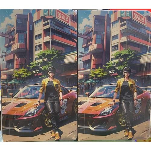 Lilamor Tokyo Car 9x16 48 Syf. 180 li (Ahşap Stant Hediyeli)