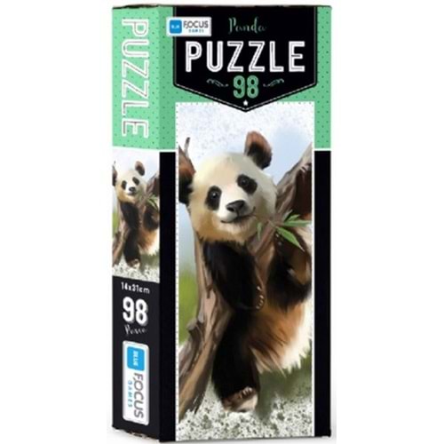Blue Focus Panda - Puzzle 98 Parça
