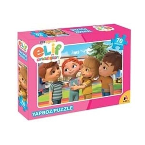 Trt Çocuk Elif ve Arkadaşları 70 Parça Puzzle