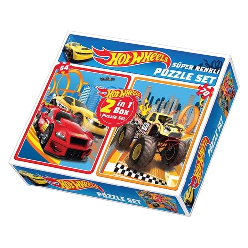 Diytoy Hot Wheels 2İn1 Puzzle