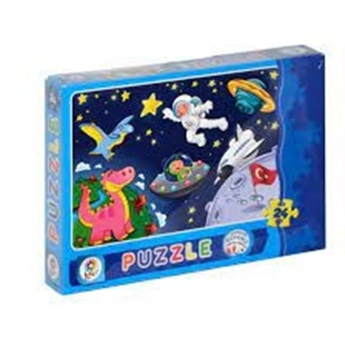 Astronot 24 Parça Kutu Puzzle