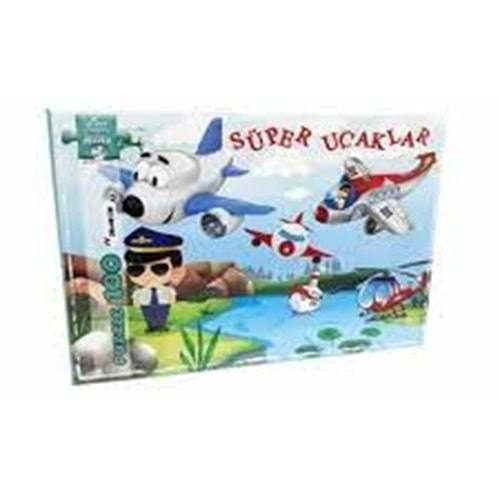 Süper Uçaklar 100 Parça Puzzle