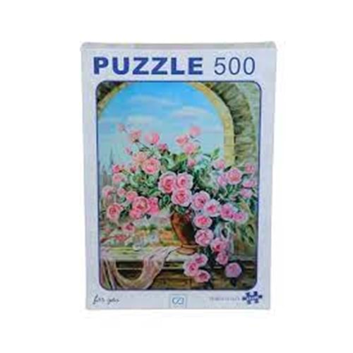 Pembe Güller 500 Parça Puzzle