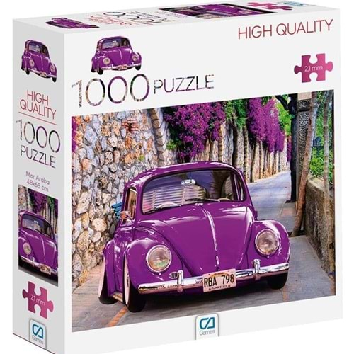 Parça Mor Araba 1000 Puzzle