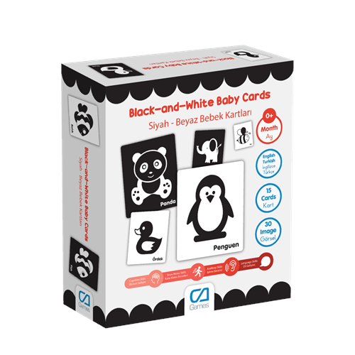 CA Games Siyah Beyaz Bebek Kartları