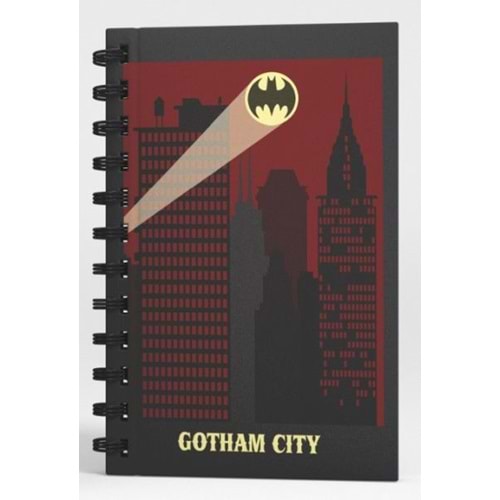 Batman Gotham City Spiralli Defter Siyah