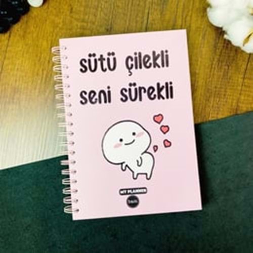 Sütü Çilekli Seni Sürekli Konuşan Ajanda