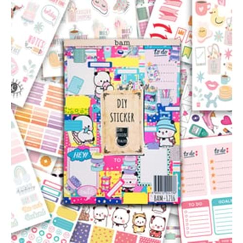 Girl Power My DIY Sticker Book 24 * 17 cm 16 Sayfa Özel Tasarım