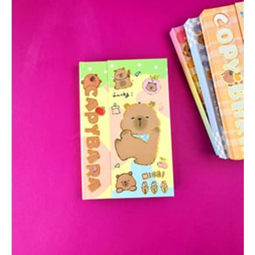 Capybara Mıknatıs Kapaklı Defter BM-1523