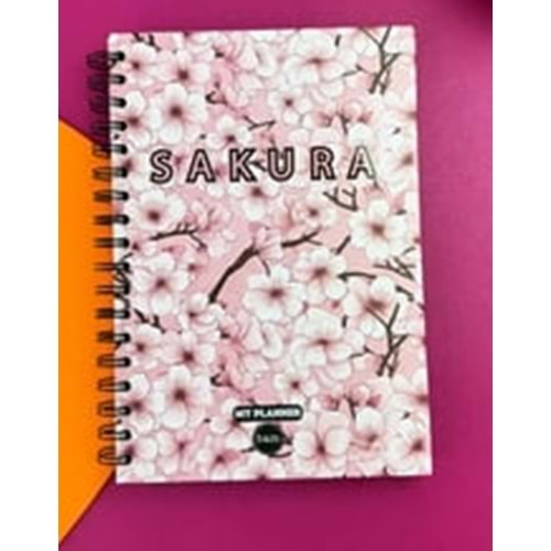 Pembe Sakura Tasarımlı Konuşan Ajanda