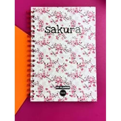 Kırmızı Sakura Tasarımlı Konuşan Ajanda