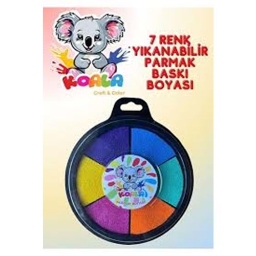 Kids Like Sünger Baskı Parmak Boyası 7 Renk