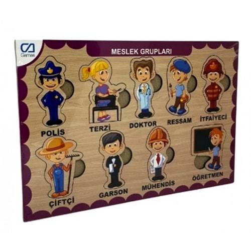 Ca Games Ahşap Puzzle Meslek Grupları 19X29