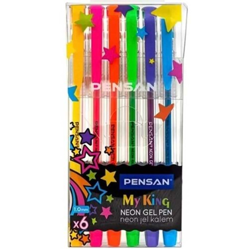 PENSAN 022227 MY-KING NEON JEL KALEM 6 LI