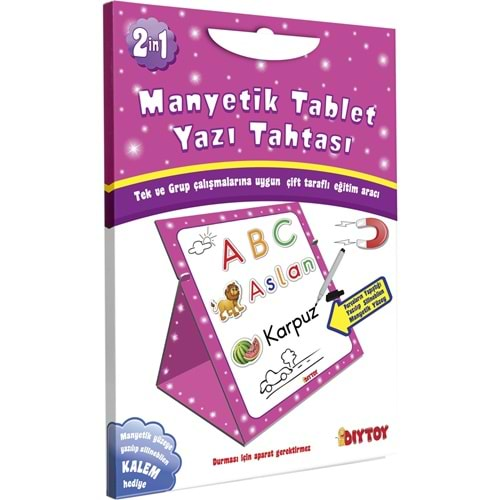 Diytoy Manyetik Tablet Yazı Tahtası Kız