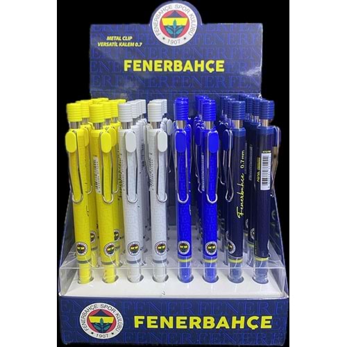 Fenerbahçe Versatil Kalem Metal Clip 0,7 mm 40 lı