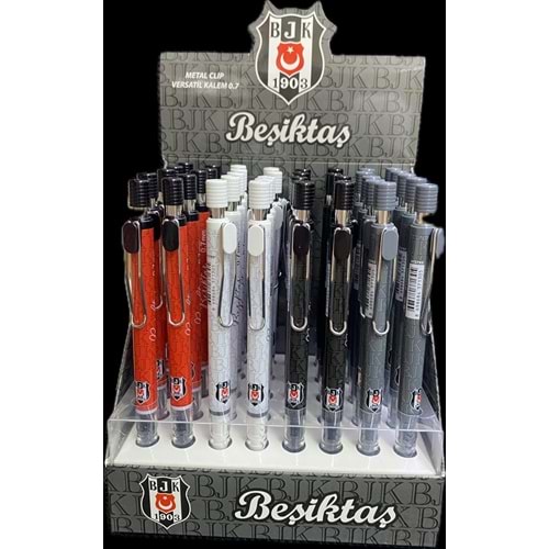 Beşiktaş Versatil Kalem Metal Clip 0,7 mm 40 lı