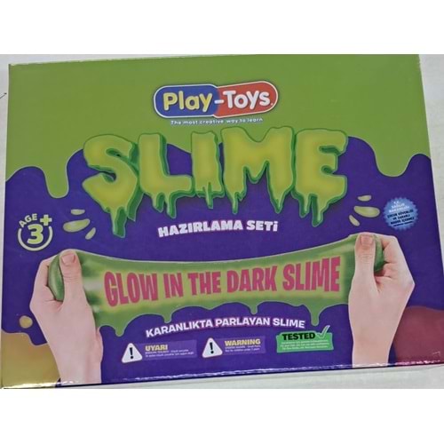 Play -Toys Dıy Karanlıkta Parlayan Slime Hazırlama Seti