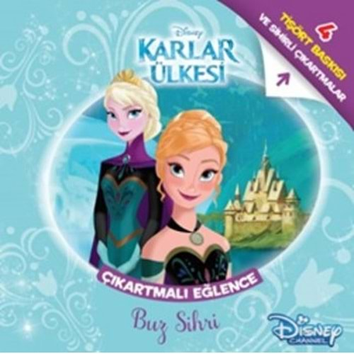 Disney Karlar Ülkesi Çıkartmalı Eğlence Tişört Baskılı Buz Sihri