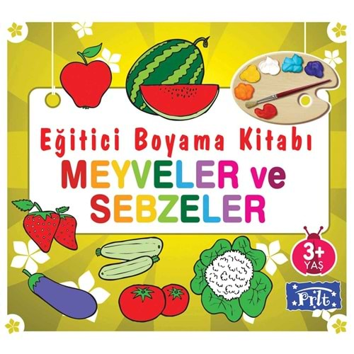 Eğitici Boyama Kitabı Meyveler ve Sebzeler